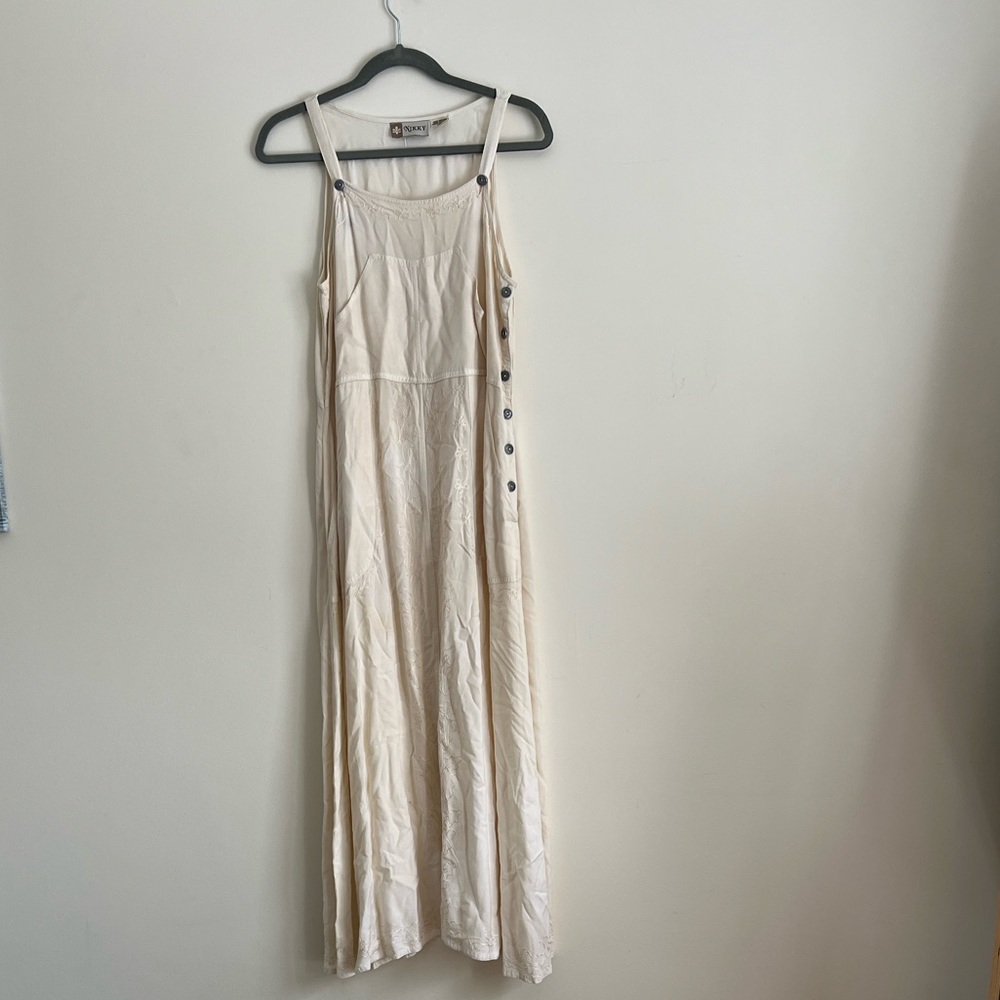 Elegant Cream Maxi Dress